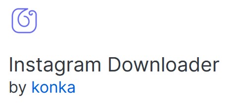 Instagram Downloader by konka